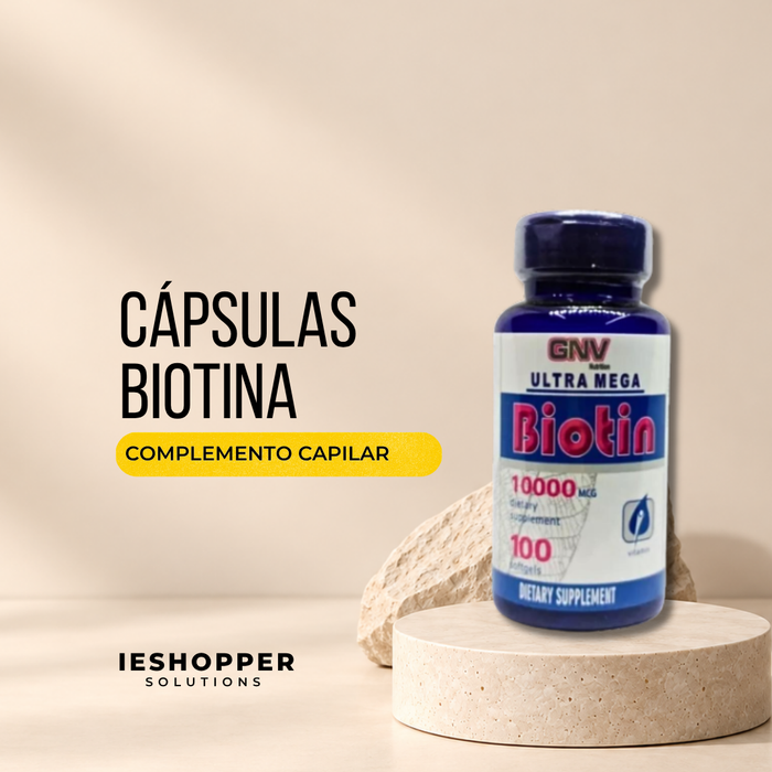 Biotina GNV 10.000 mcg x100 Cápsulas
