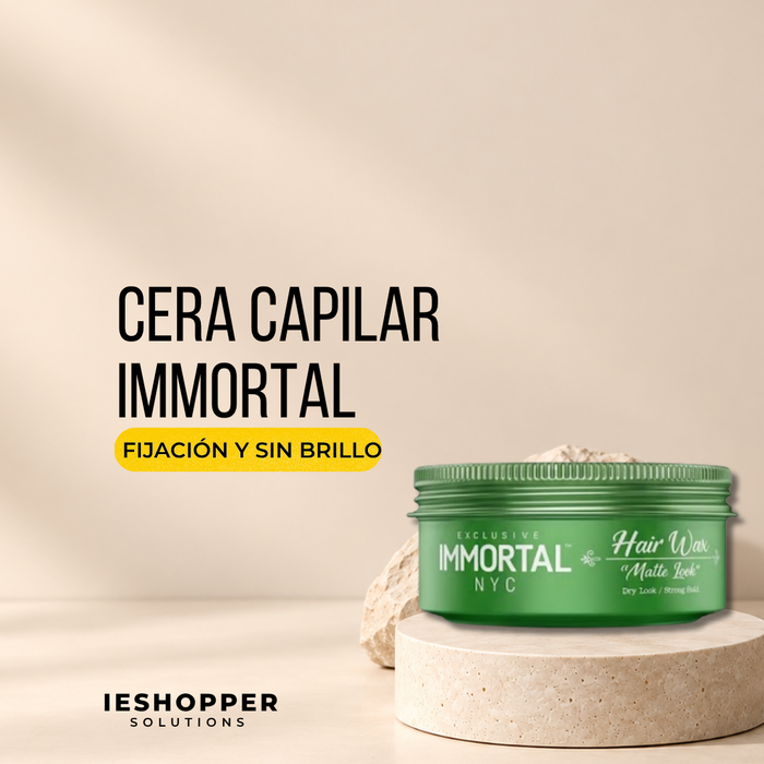 Cera Matte Look Immortal | Fijación Fuerte sin Brillo