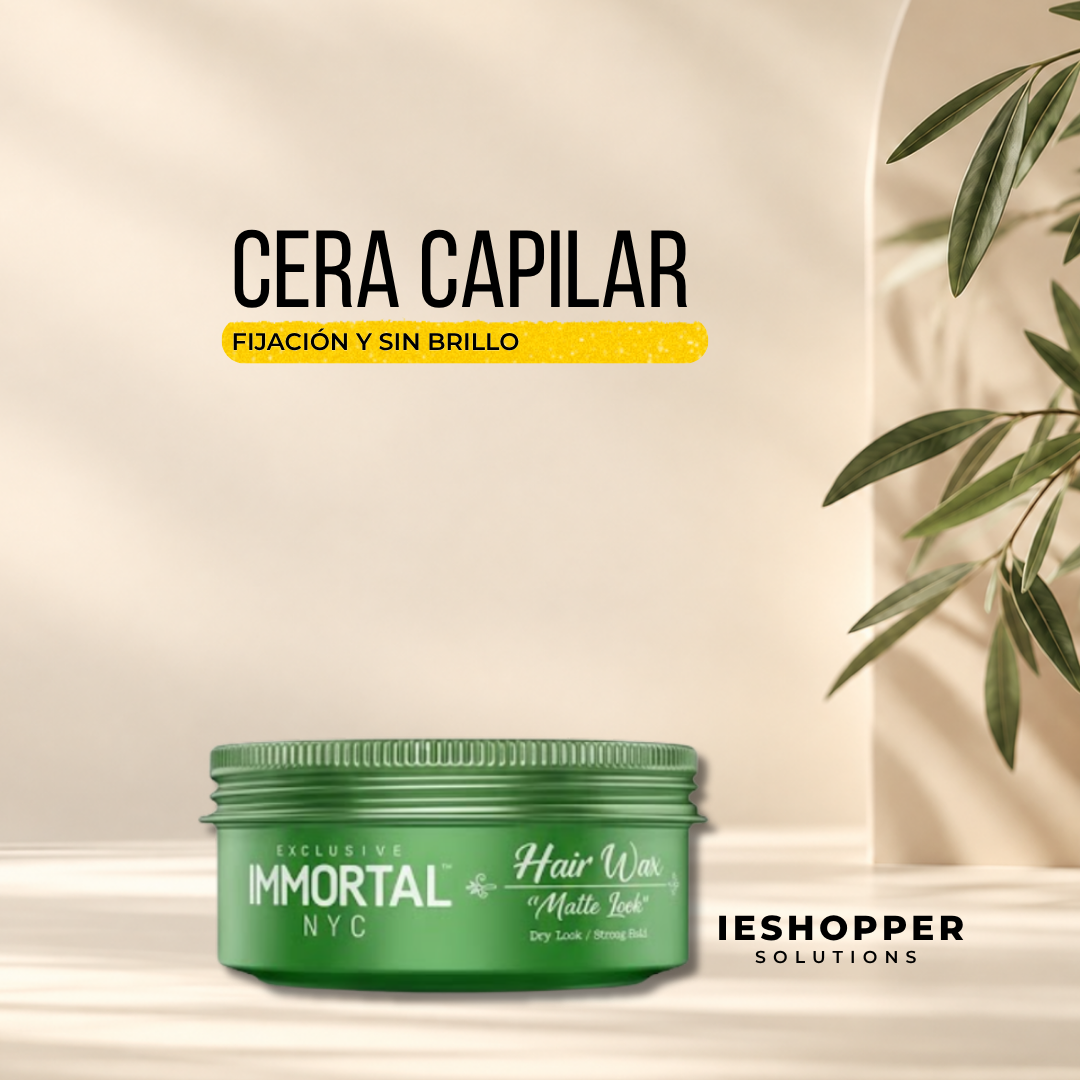 Cera Matte Look Immortal | Fijación Fuerte sin Brillo