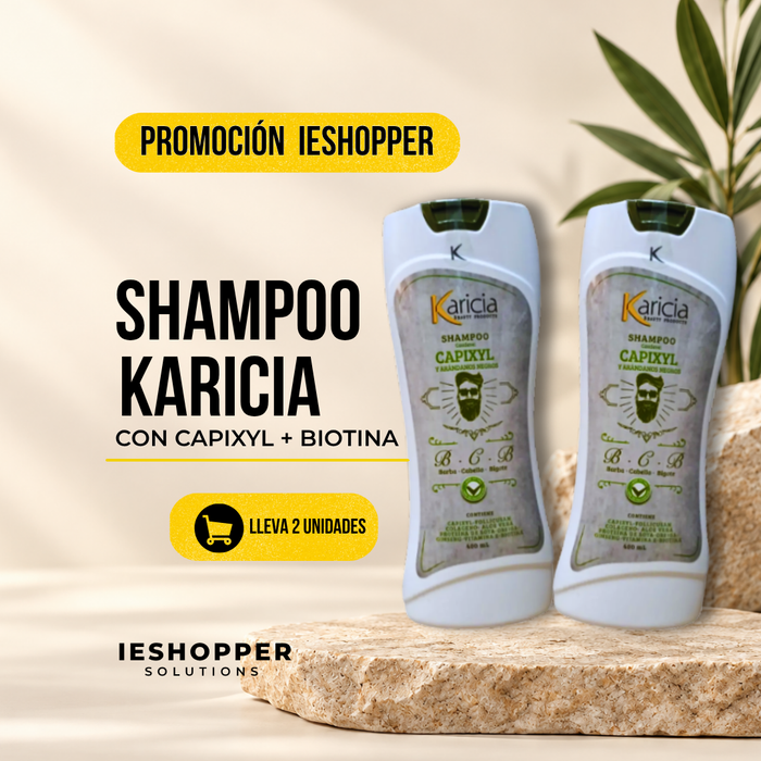 Dúo Champú Karicia con Capixyl y Biotina