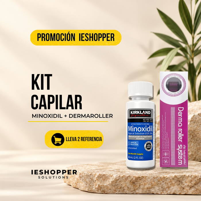 Kit Capilar Kirkland + Dermaroller 0.5 mm | 1 Mes