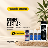Kit Capilar Kirkland x3 + Biotina GNV + Champú Cosmos | 3 Meses