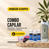 Kit Capilar Kirkland x3 + Champú Karicia hombre + Dermaroller | 3 Meses