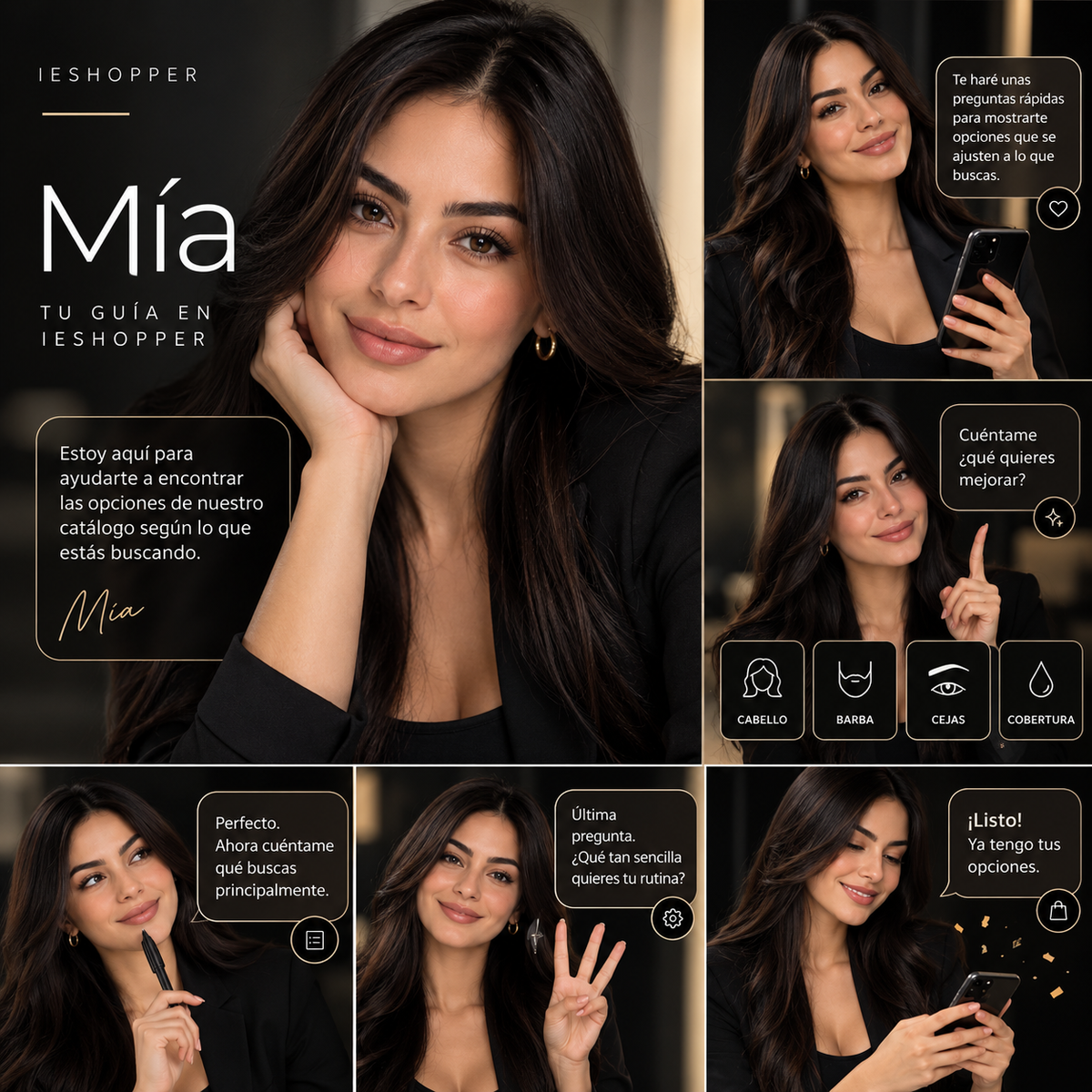 Mía, guía virtual de IESHOPPER