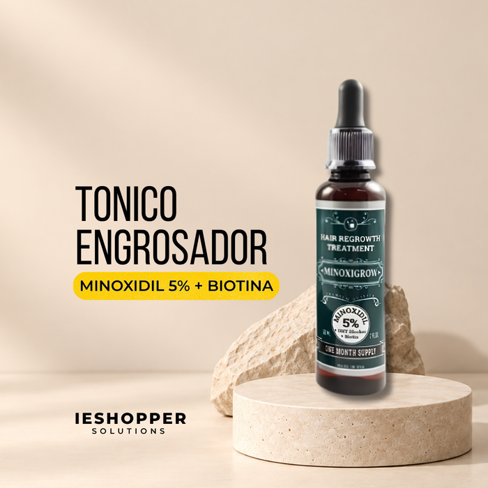 Minoxigrow | Minoxidil 5% con Biotina y Saw Palmetto | 60 ml