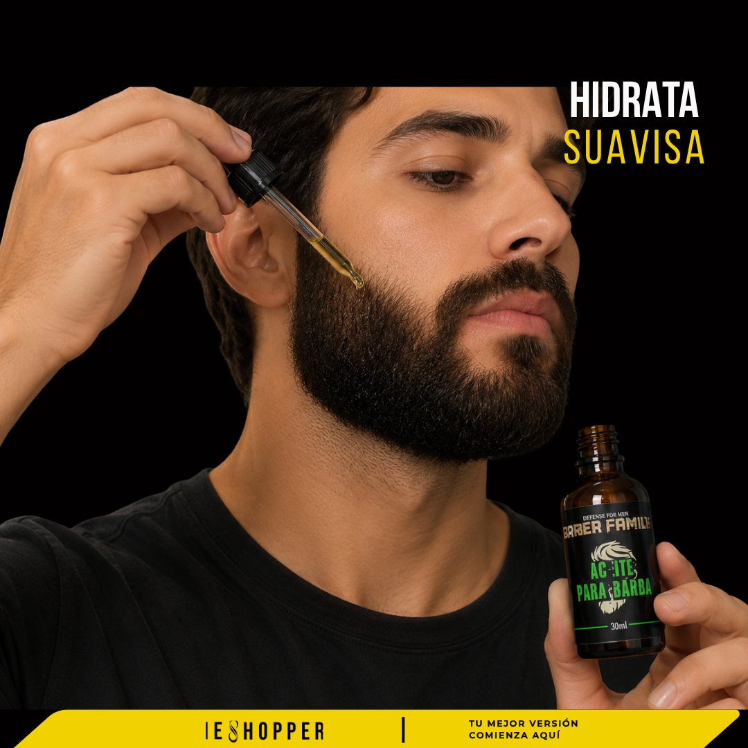 Aceite hidratante para barba | nutrición y suavidad