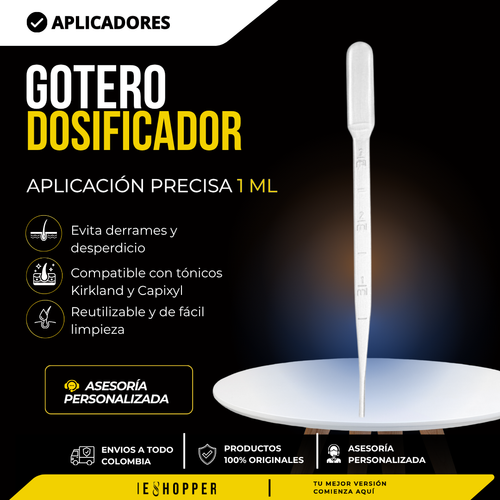 Gotero Dosificador para Tónico – Aplicación Precisa 1 ml