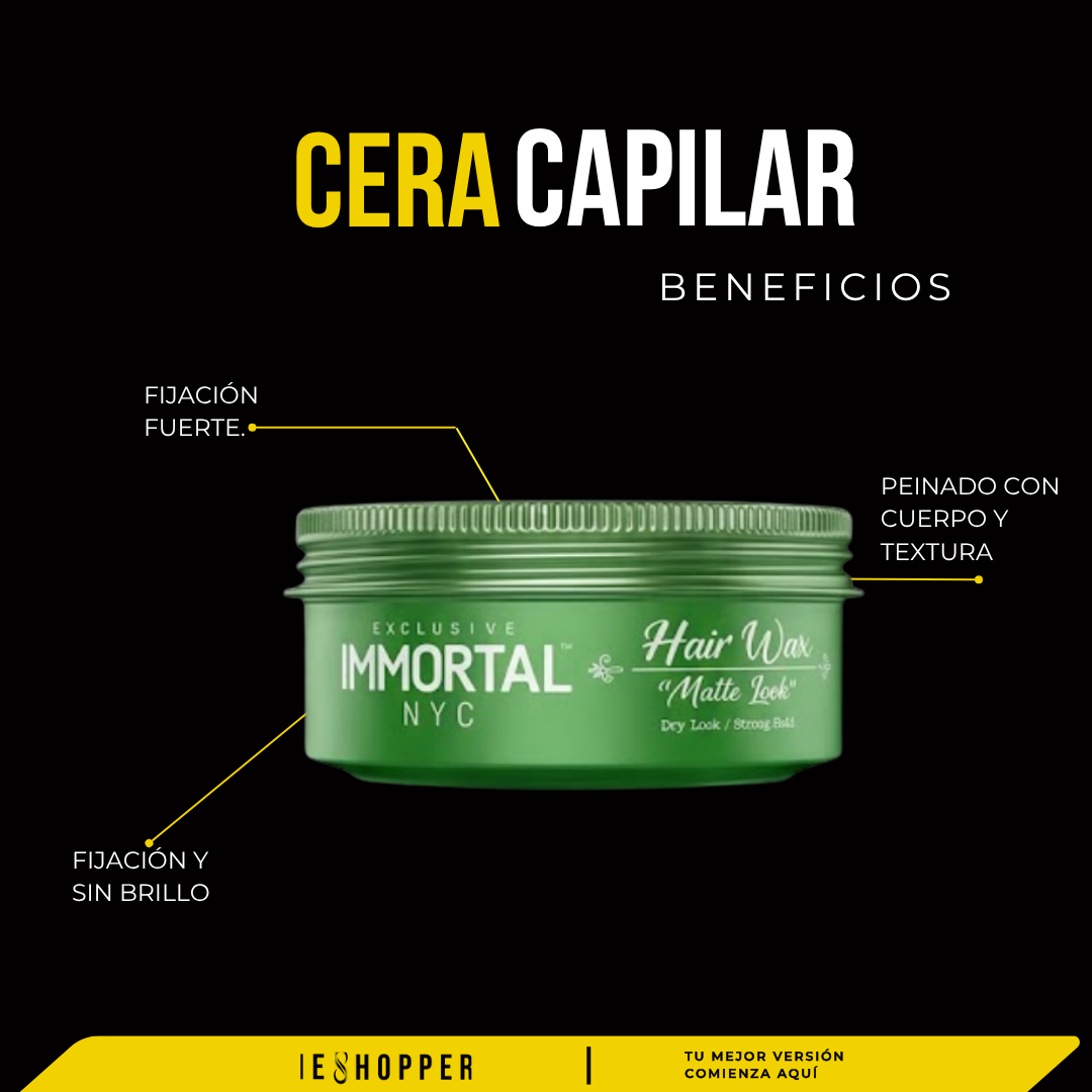 Cera Matte Look Immortal | Acabado Mate y Fijación Fuerte
