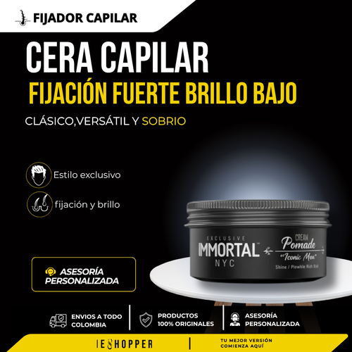 Cera Iconic Men Immortal | Volumen y Fijación Flexible