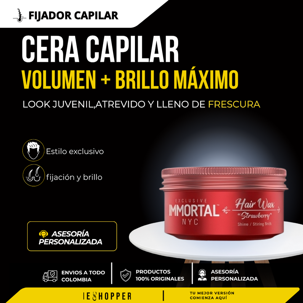 Cera Capilar Strawberry Hair Wax Immortal