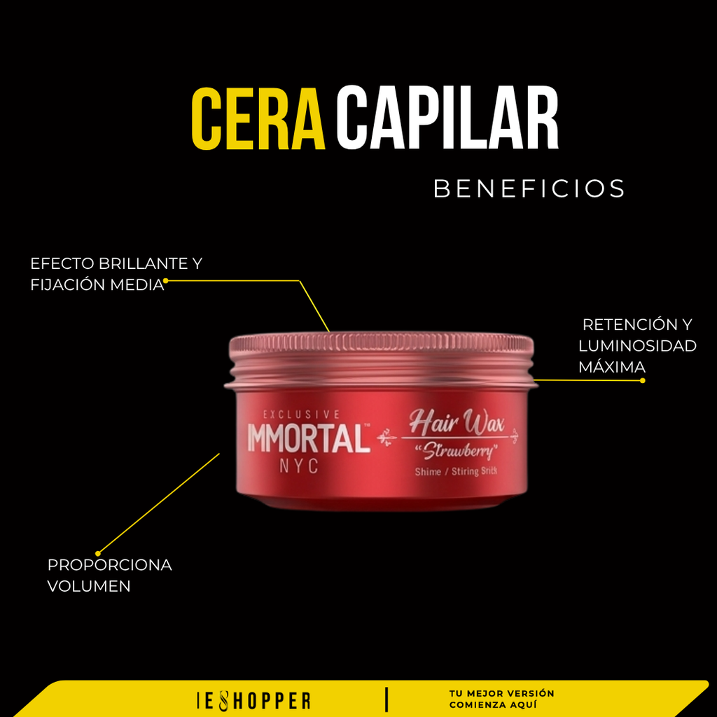 Cera Capilar Strawberry Hair Wax Immortal