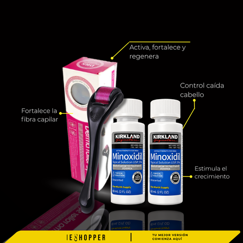 Combo Duo Activador con Minoxidil Original | Crecimiento Cabello, Barba y Cejas