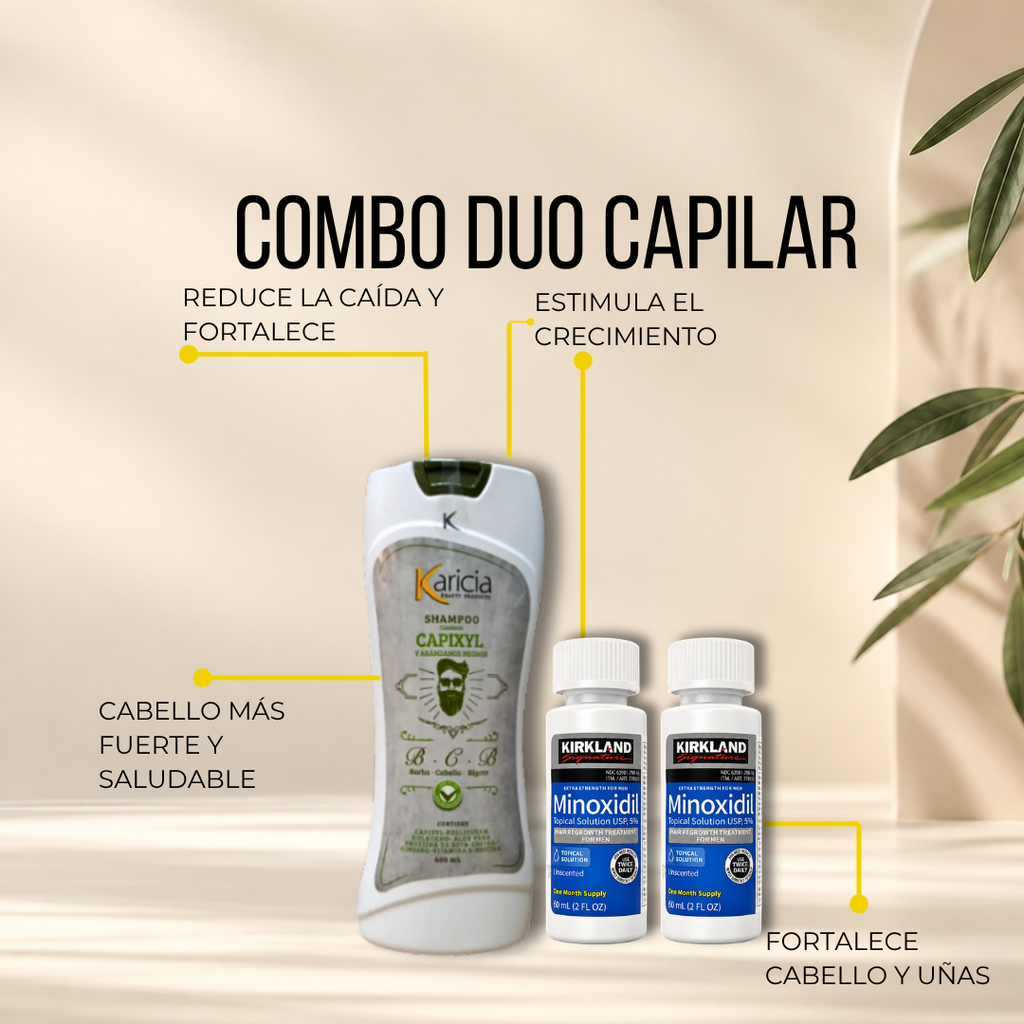 Kit Capilar Kirkland x2 + Shampoo Karicia