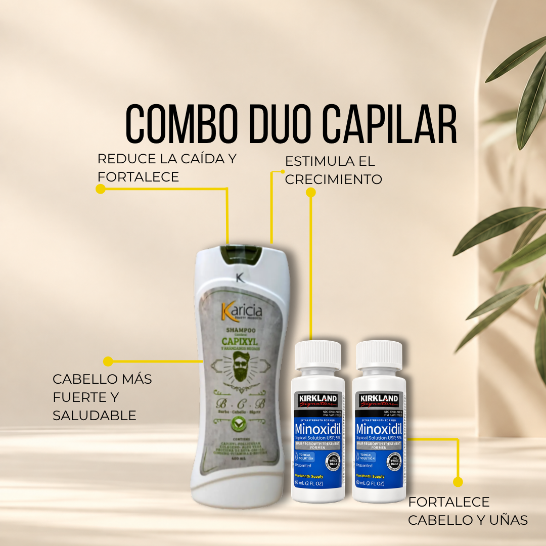 Kit Capilar Kirkland x2 + Shampoo Karicia