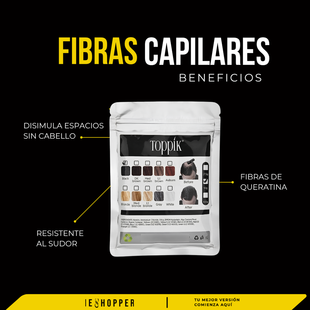 Kit Fibras Capilares Toppik Original con Aplicador