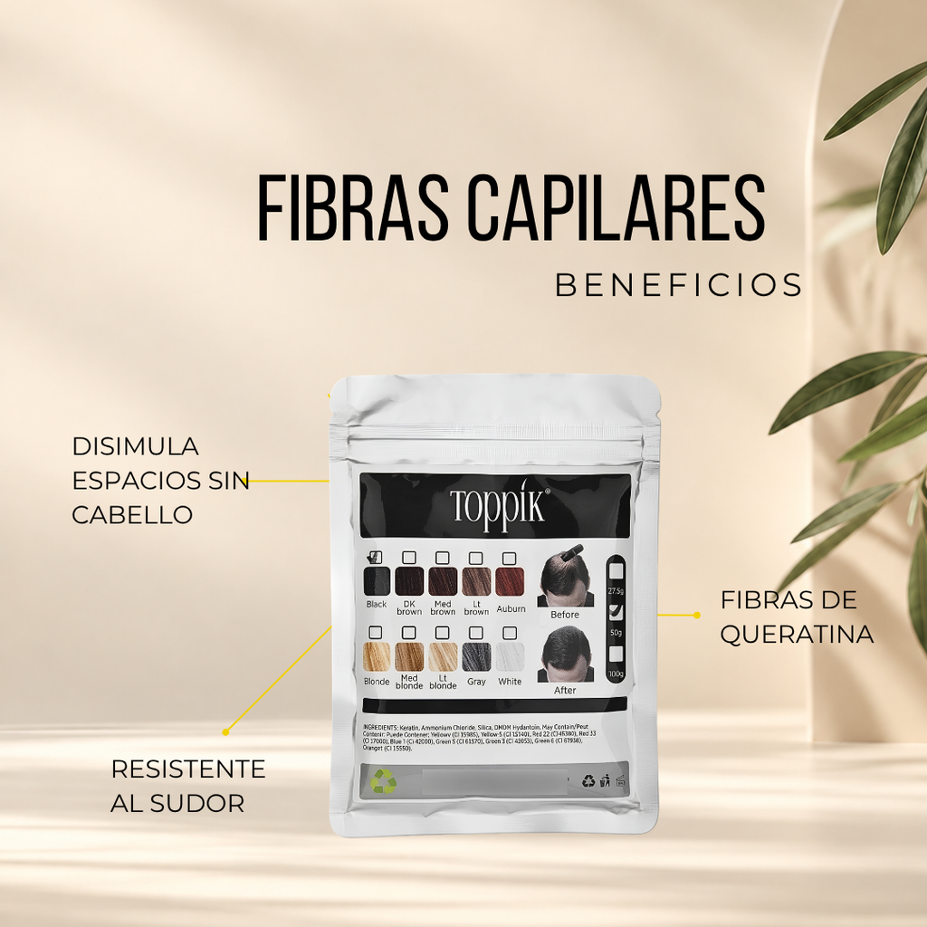Fibras Capilares 50 g | Negro y Castaño Oscuro
