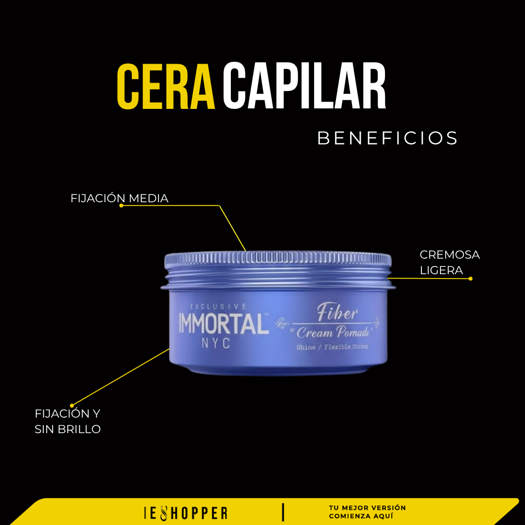 Pomada Capilar Mate Immortal – Textura y Fijación Flexible