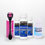 Kit Minoxidil Kirkland 5% x3 + Dermaroller + Loción Humectante | Crecimiento de Barba Colombia (Copia)