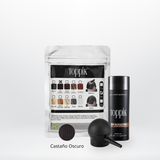 Fibras Capilares Castaño Oscuro Colombia | Cabello Más Poblado al Instante