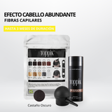 Fibras Capilares Castaño Oscuro Colombia | Cabello Más Poblado al Instante