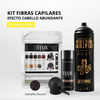 Kit Fibras Capilares Castaño Oscuro + Spray Fijador + Aplicador | Efecto Cabello Abundante Colombia