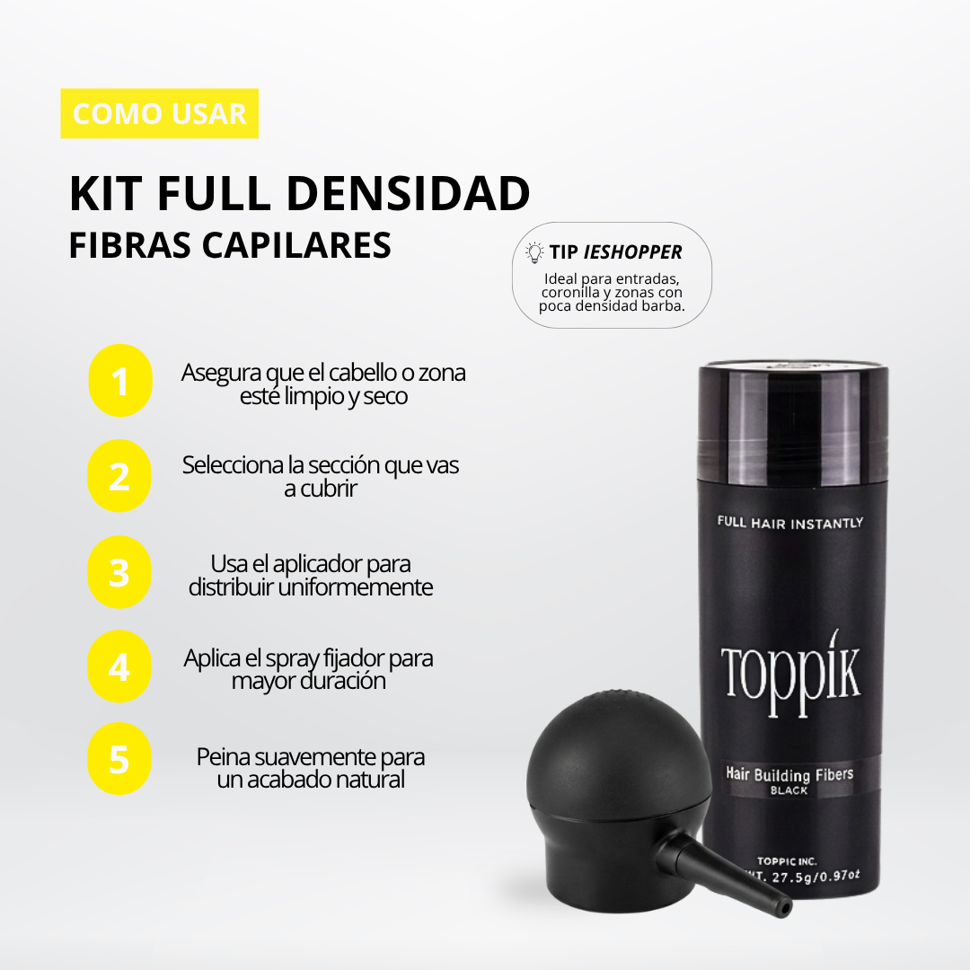 Fibras Capilares Negro Colombia | Cabello Más Poblado al Instante