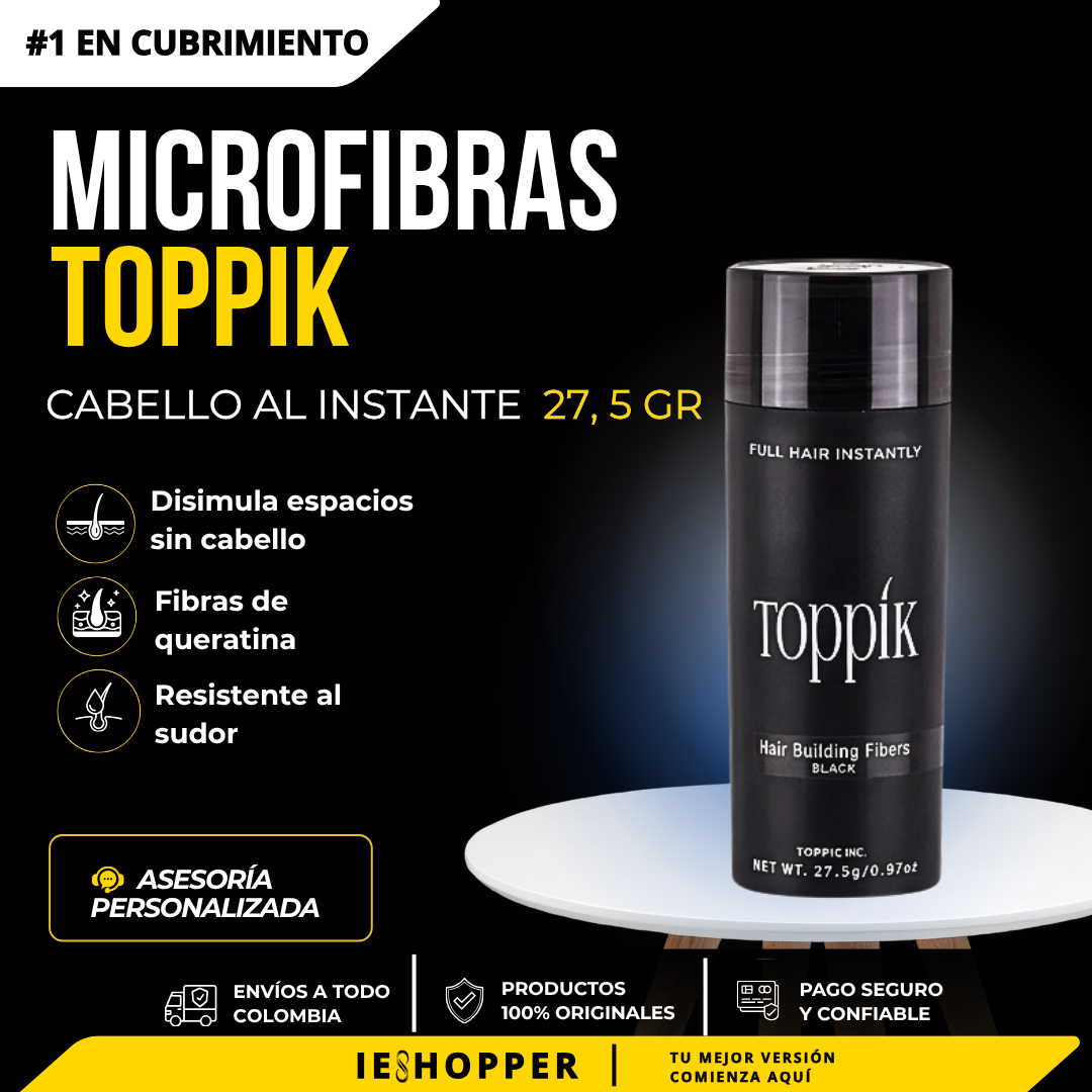Microfibras Capilares Toppik 27.5 g Original | Cabello Más Poblado al Instante