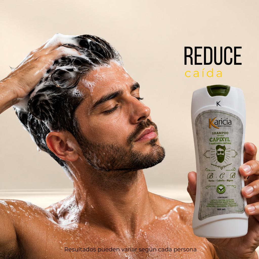 Shampoo Karicia Hombre con Capixyl y Biotina