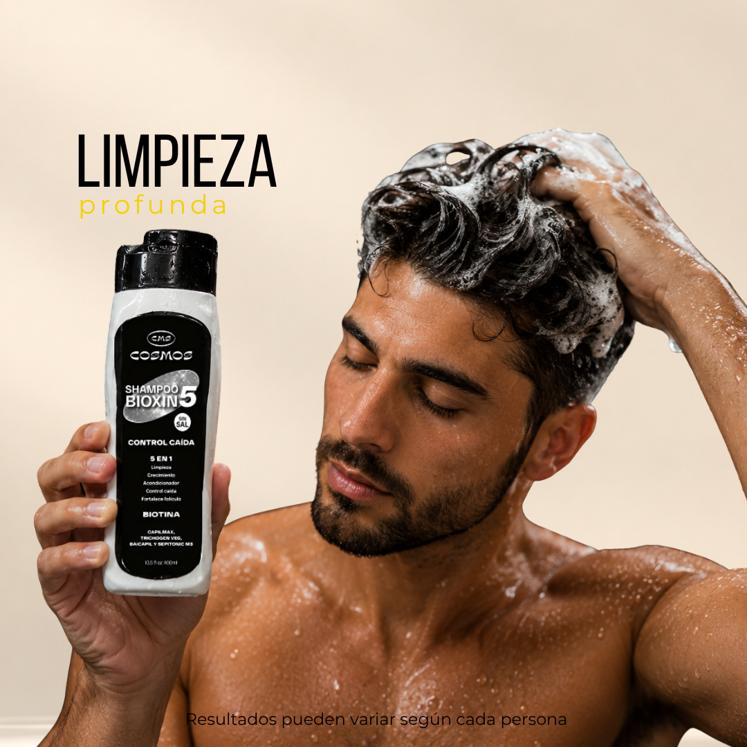Shampoo Cosmos Bioxin 5 con Biotina | Engrosador
