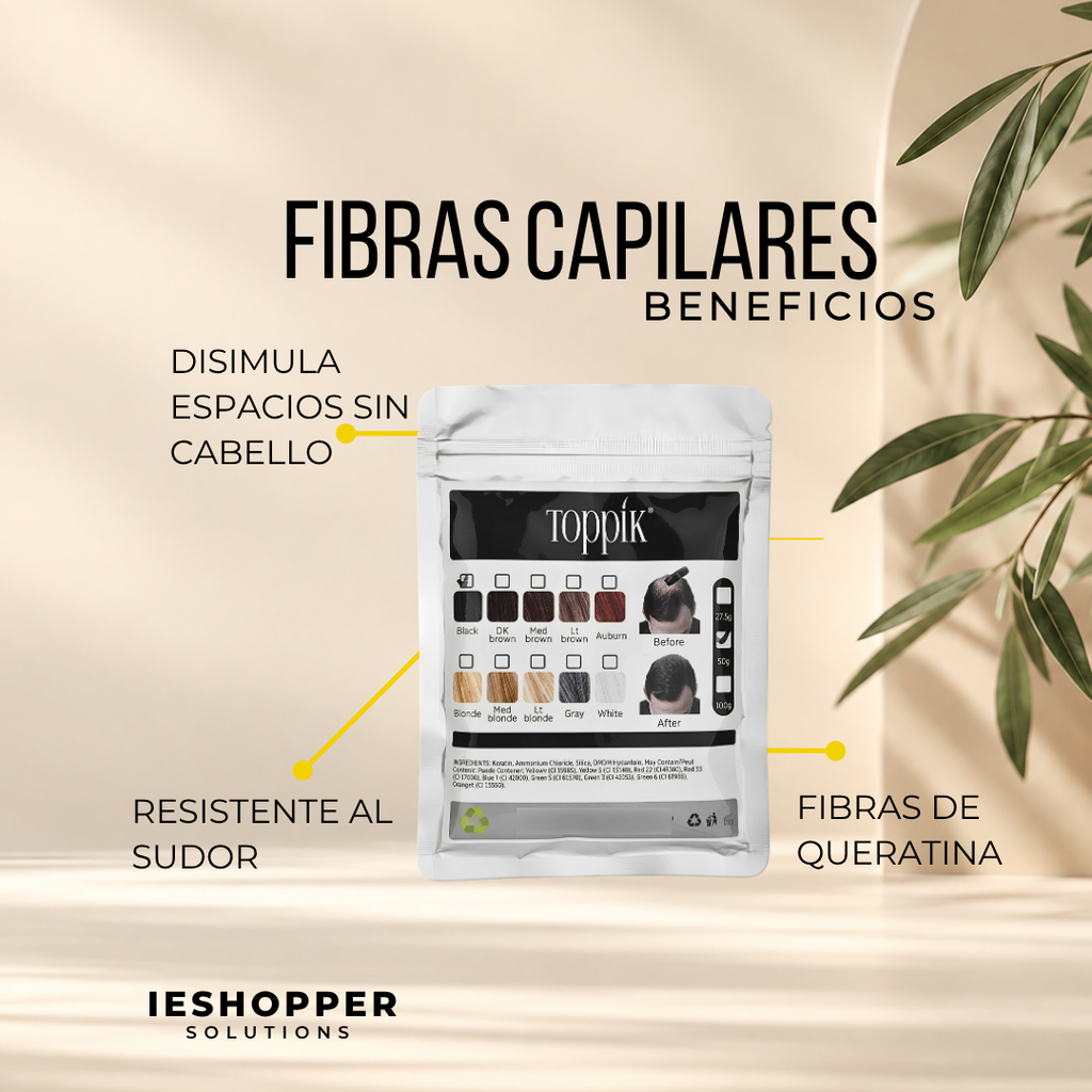 Kit Toppik 27.5 g + Fibras 50 g + Aplicador