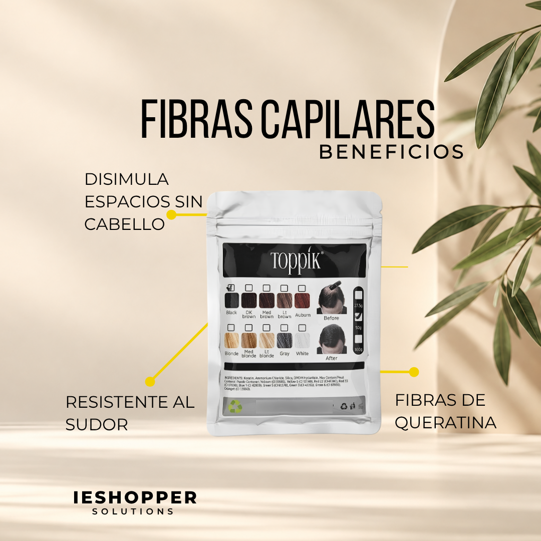 Kit Toppik 27.5 g + Fibras 50 g + Aplicador