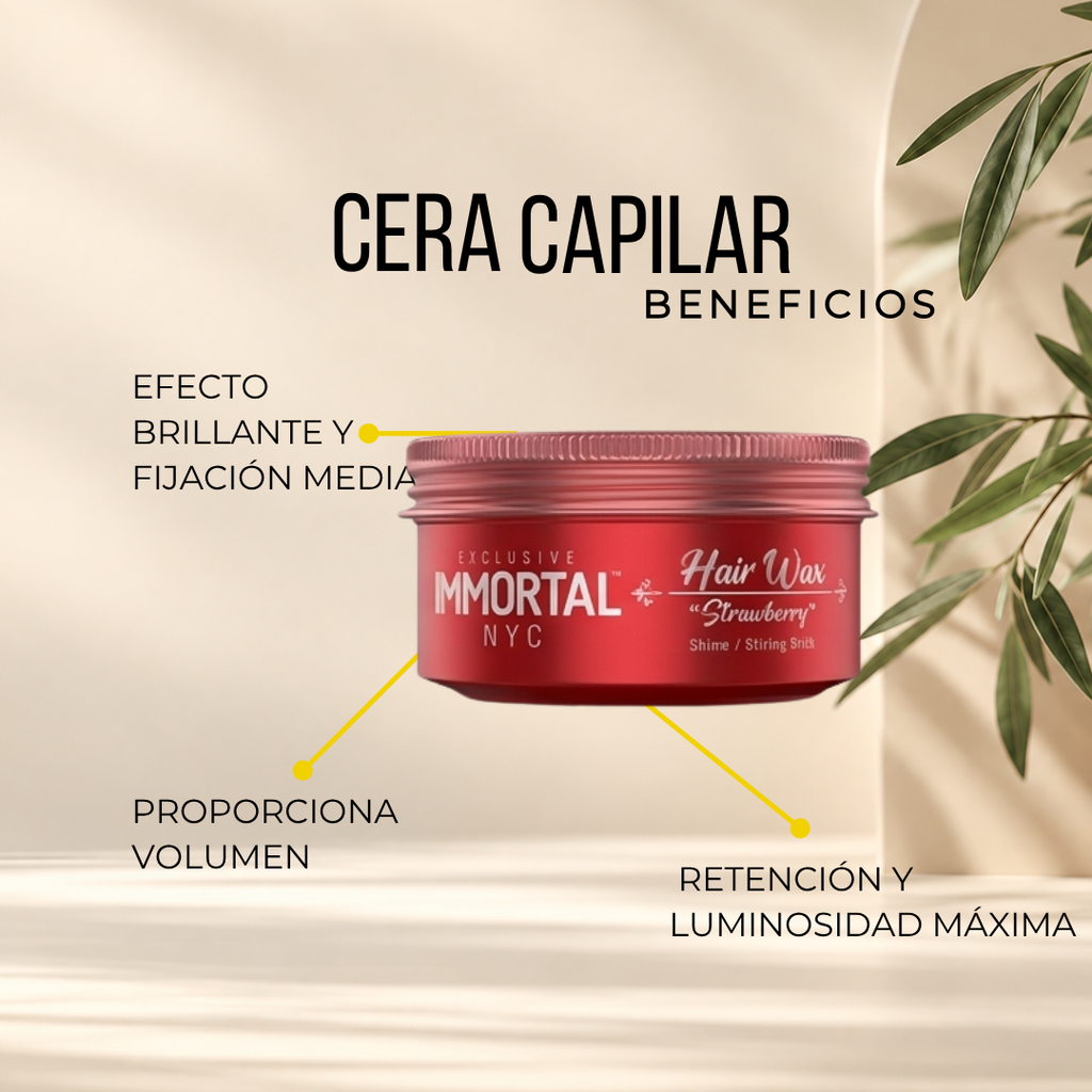 Cera Strawberry Immortal | Volumen y Brillo