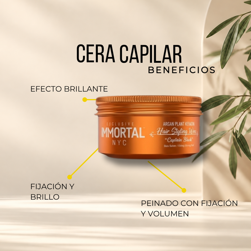 Cera Captain Black Immortal | Fijación y Brillo