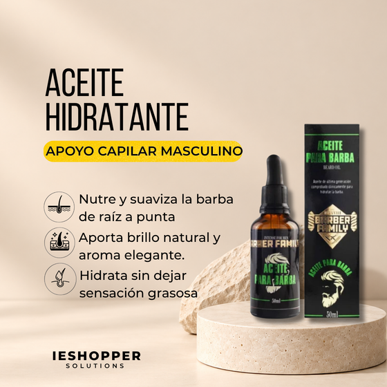 Aceite Hidratante Barber Family para Barba