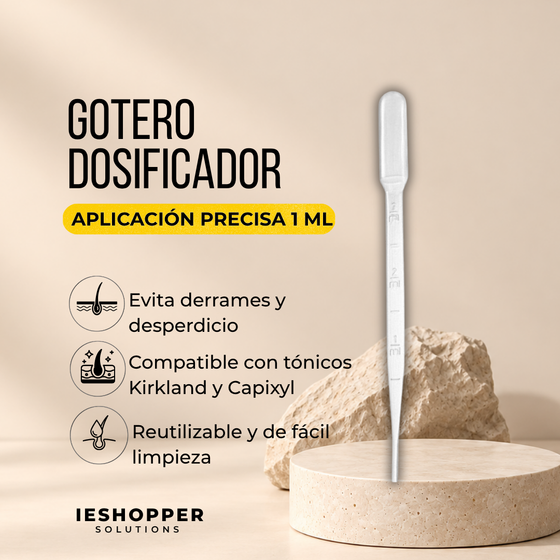Gotero Dosificador de 1 ml para Tónicos