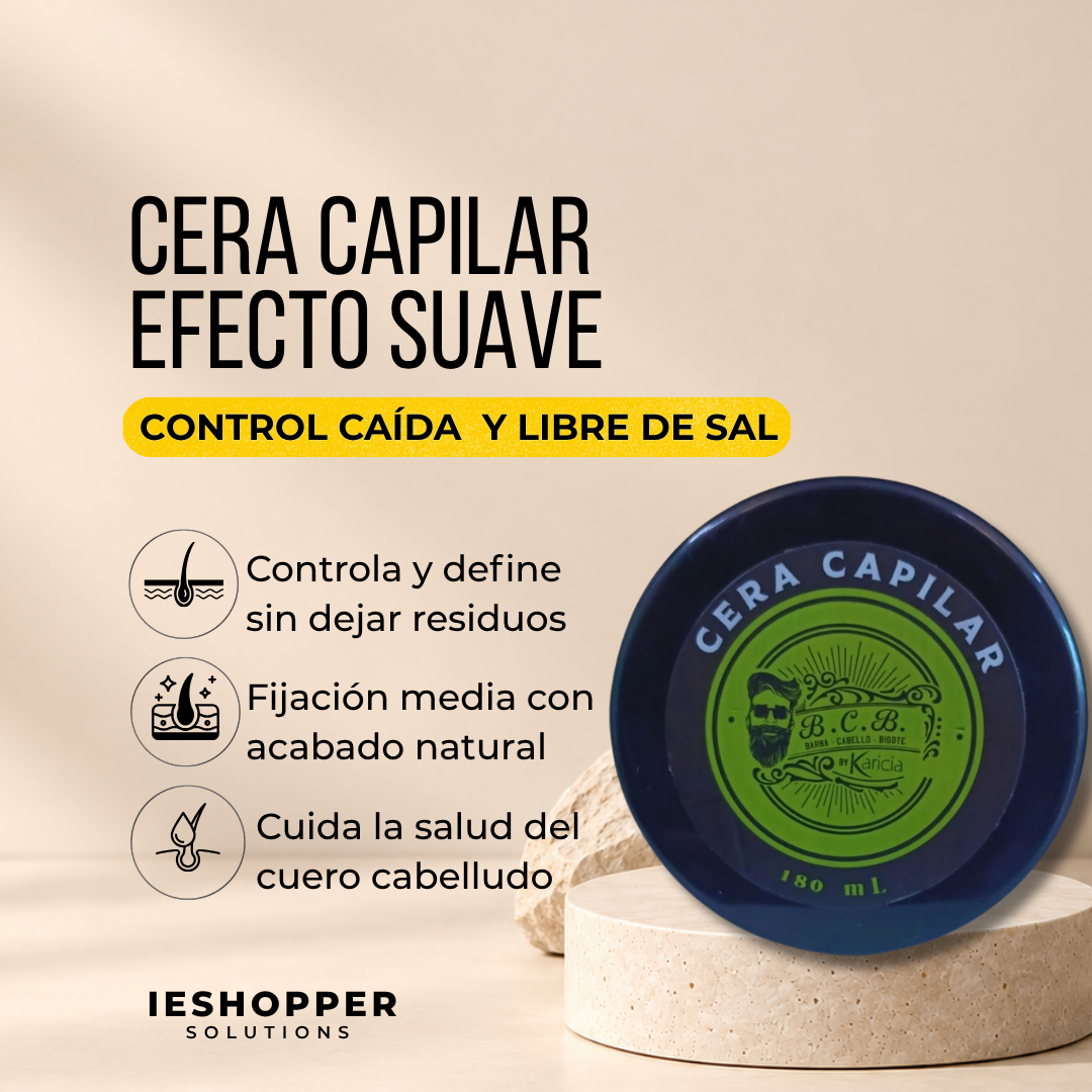 Cera Capilar Karicia Libre de Sal | Fijación Suave
