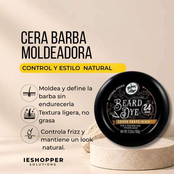 Cera Moldeadora Rolda para Barba | Control Natural