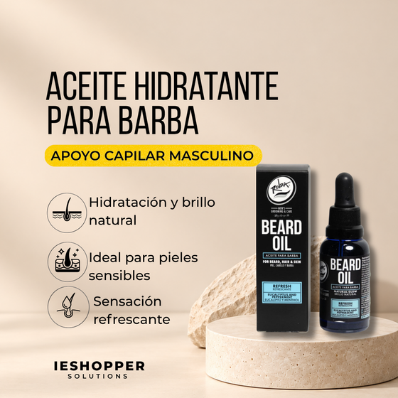 Aceite para Barba Rolda | Eucalipto y Mentol