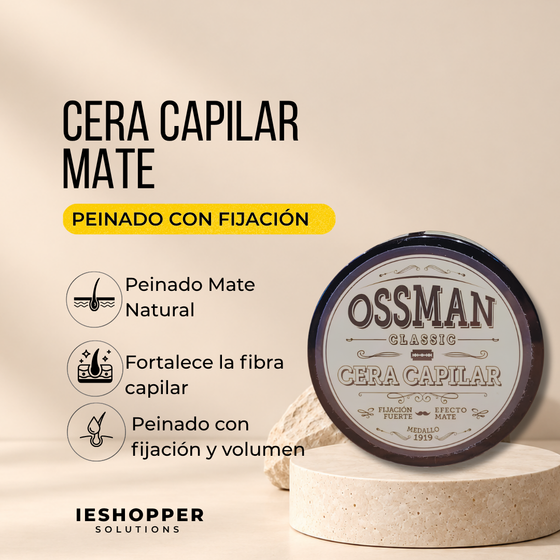 Cera Ossman Mate | Fijación y Acabado Natural