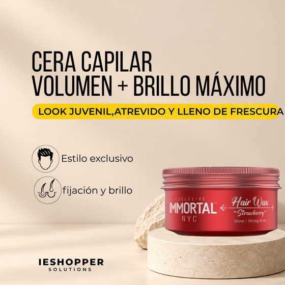 Cera Strawberry Immortal | Volumen y Brillo