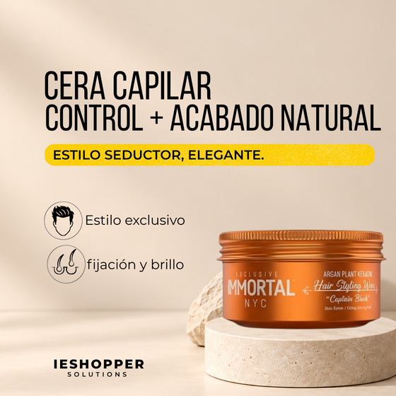 Cera Captain Black Immortal | Fijación y Brillo