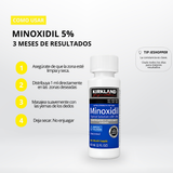 Minoxidil Kirkland 5% Pack x3 Original Colombia | Crecimiento de Barba y Cabello
