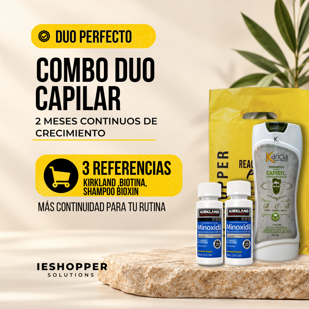 Kit Capilar Kirkland x2 + Shampoo Karicia