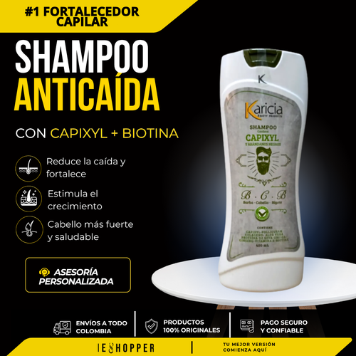 Shampoo Anticaída con Capixyl y Biotina para Cabello