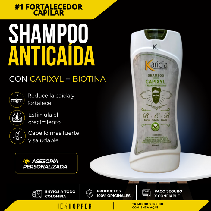 Shampoo Anticaída con Capixyl y Biotina para Cabello