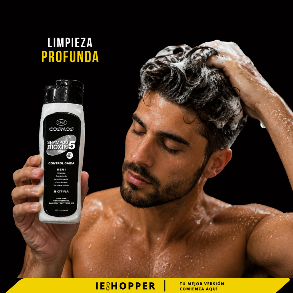 Shampoo Engrosador con Biotina para Mayor Volumen Capilar