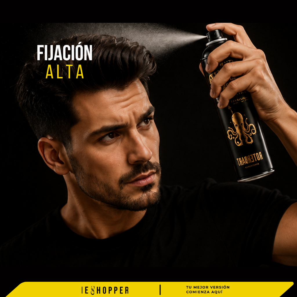 Spray Fijador para Peinado y  Fibras Capilares de Larga Duración