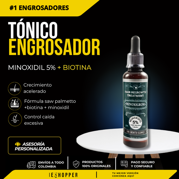 Tónico Engrosador con Minoxidil 5% y Biotina Original